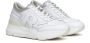 Rucoline Witte leren sneakers met zilveren inzetstukken White Dames - Thumbnail 2