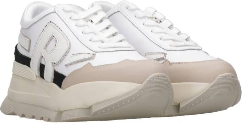 Rucoline Witte Sneakers met Plateauzool White Dames