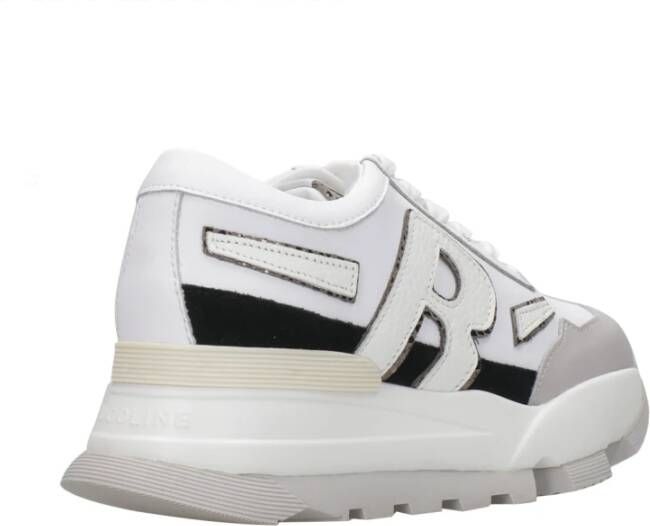 Rucoline Witte Sneakers met Plateauzool White Dames