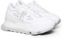 Rucoline Witte stoffen sneakers met leren inzetstukken White Dames - Thumbnail 2