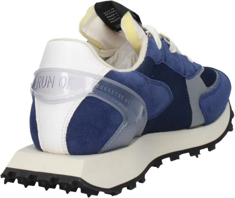 RUN OF Blau Sneakers Stijlvol en Comfortabel Blue Heren