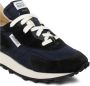 RUN OF Blauwe Suède en Nylon Trainers Blauw Heren - Thumbnail 4