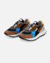 RUN OF Bruine Sneakers met Oranje Details Multicolor Heren - Thumbnail 3