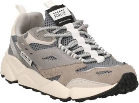 RUN OF Grijze Sneakers voor een stijlvolle uitstraling Gray Heren