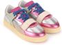 RUN OF Morris Sneaker in roze blauw en zilver leer Pink Dames - Thumbnail 5