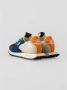 RUN OF Oranje Leren Hiel Sneakers Multicolor Heren - Thumbnail 5