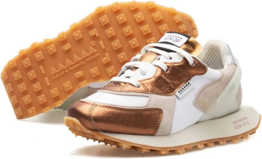 RUN OF Sneaker Alloy W Brown Dames