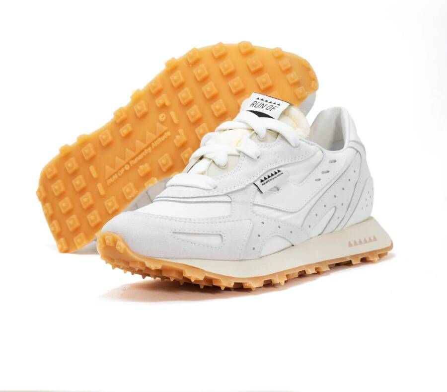 RUN OF Sneaker Cream M White Heren