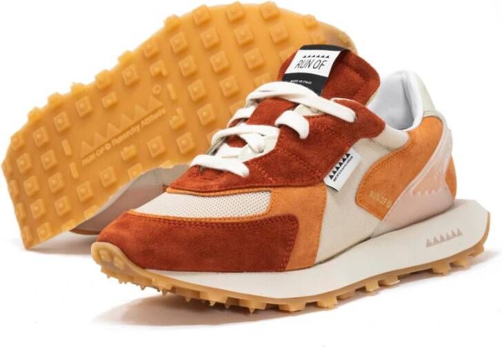 RUN OF Sneaker Rust W Orange Dames