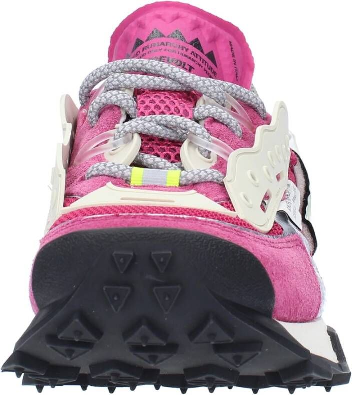 RUN OF Sneakers Fuchsia Multicolor Dames