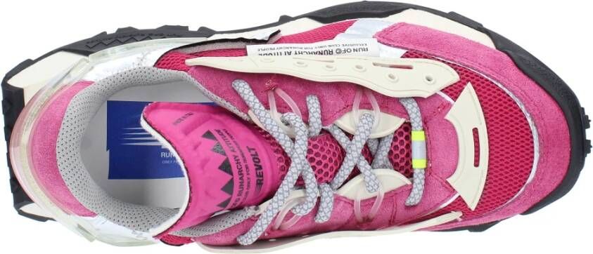 RUN OF Sneakers Fuchsia Multicolor Dames