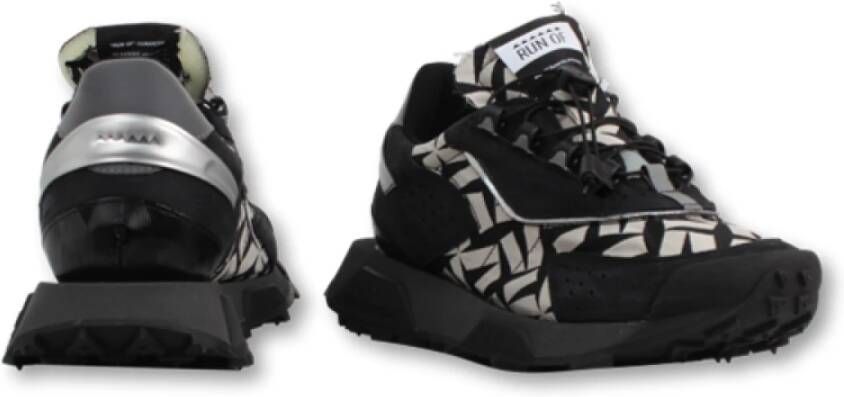 RUN OF Sneakers met snel vetersluitingssysteem Black Dames