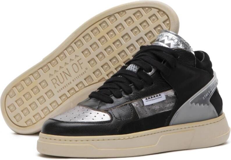 RUN OF Sneakers MID Over Black W Multicolor Dames