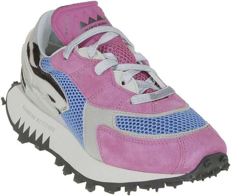 RUN OF Sneakers punk.zebra Roze Dames