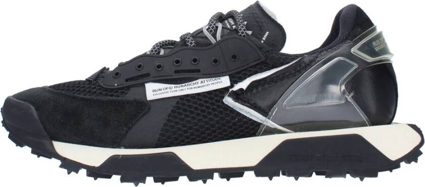 RUN OF Sneakers Zwart Black Heren