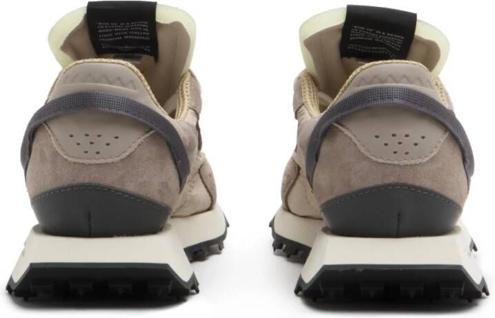 RUN OF Splitleren Sneakers in Taupe Beige Heren