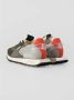 RUN OF Vintage Nylon Sneakers met Rode Leren Hiel Multicolor Heren - Thumbnail 5