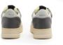 RUN OF Vintage Stijl Leren Sneakers Gray Heren - Thumbnail 3