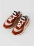 RUN OF Vintage stijl sneakers met leren hiel Multicolor Dames - Thumbnail 3