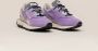 RUN OF Violet Split Lederen Sneakers met Zilveren Hiel Purple Dames - Thumbnail 2