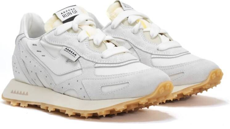 RUN OF Witte Sneakers Creme Stijl White Heren