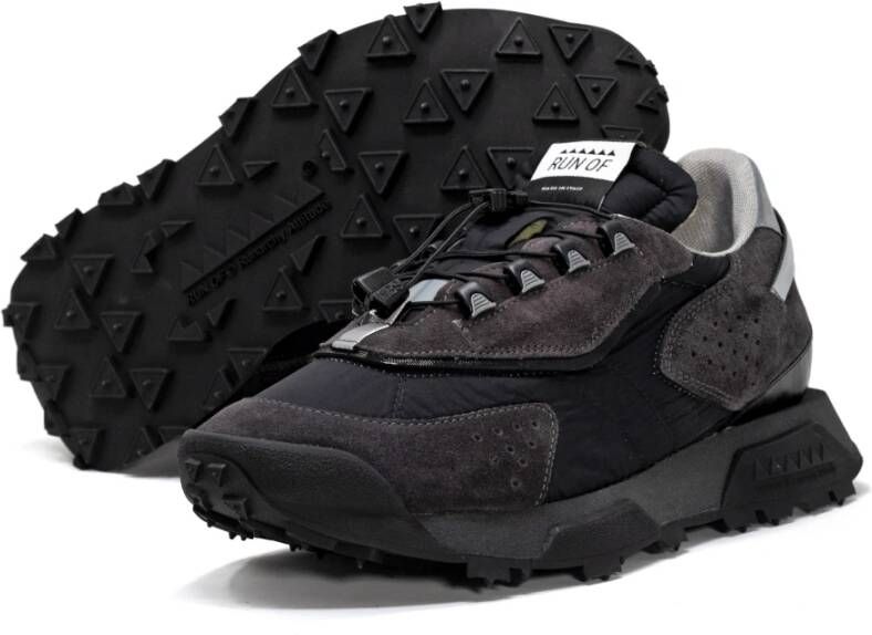 RUN OF Zwarte Sneakers Hike Prince M Black Heren