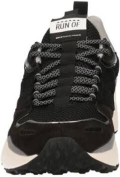 RUN OF Zwarte Sneakers voor Actieve Levensstijl Black Heren