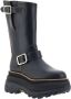 Sacai Verstelbare Engineer Boots met Gestructureerde Zool Black Dames - Thumbnail 2