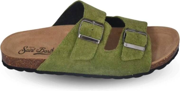 Saint Barth Stijlvolle Sandalen voor de Zomer Green Heren