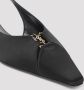 Saint Laurent Babylone Satin Slingback Flats Black Dames - Thumbnail 5