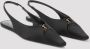 Saint Laurent Babylone Satin Slingback Flats Black Dames - Thumbnail 6