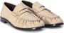 Saint Laurent Beige Paling Leren Loafers Beige Dames - Thumbnail 2