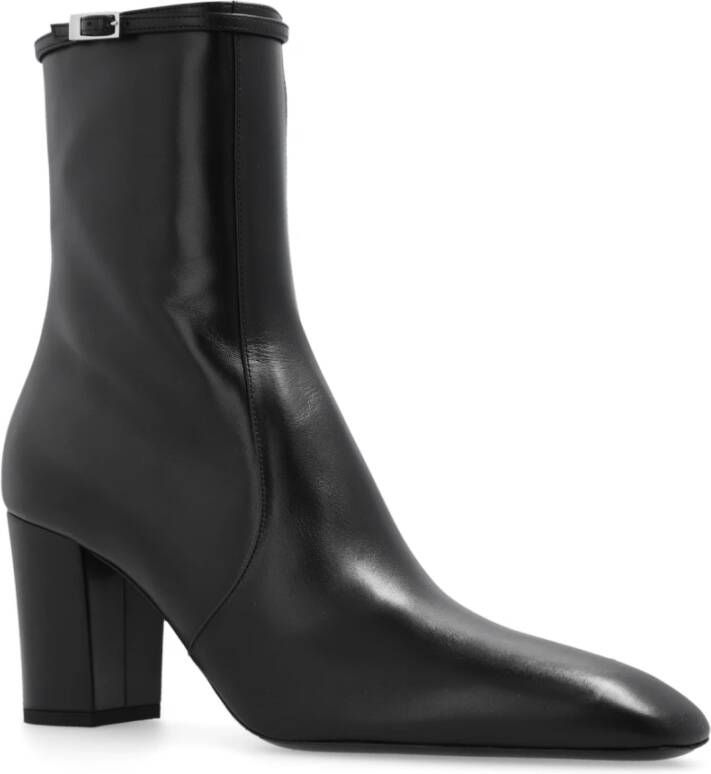 Saint Laurent Betty enkellaarsjes met hak Black Dames