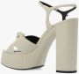 Saint Laurent Bianca platform sandalen Beige Dames - Thumbnail 5