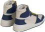 Saint Laurent Blauwe Kalfsleren Mid Top Sneakers Blauw Heren - Thumbnail 2