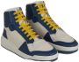 Saint Laurent Blauwe Kalfsleren Mid Top Sneakers Blauw Heren - Thumbnail 3