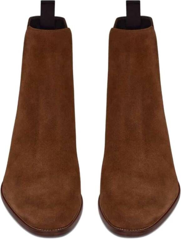 Saint Laurent Boots Chelsea Bruin Heren