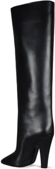 Saint Laurent Stijlvolle Tubes 68 Leren Laarzen Zwart Dames