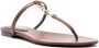 Saint Laurent Bruin Leren Sandalen Amandel Teen Brown Dames - Thumbnail 3