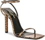 Saint Laurent Bruin Leren Sandalen met 11cm Hak Brown Dames - Thumbnail 2