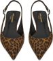 Saint Laurent Bruine jurken met verstelbare slingback-band Brown Dames - Thumbnail 7