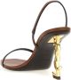 Saint Laurent Bruine Leren Sandalen Elegante Stijl Brown Dames - Thumbnail 3