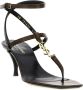 Saint Laurent Bruine Leren Sandalen Ss22 Brown Dames - Thumbnail 2