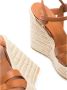 Saint Laurent Bruine platte schoenen met enkelband Brown Dames - Thumbnail 4