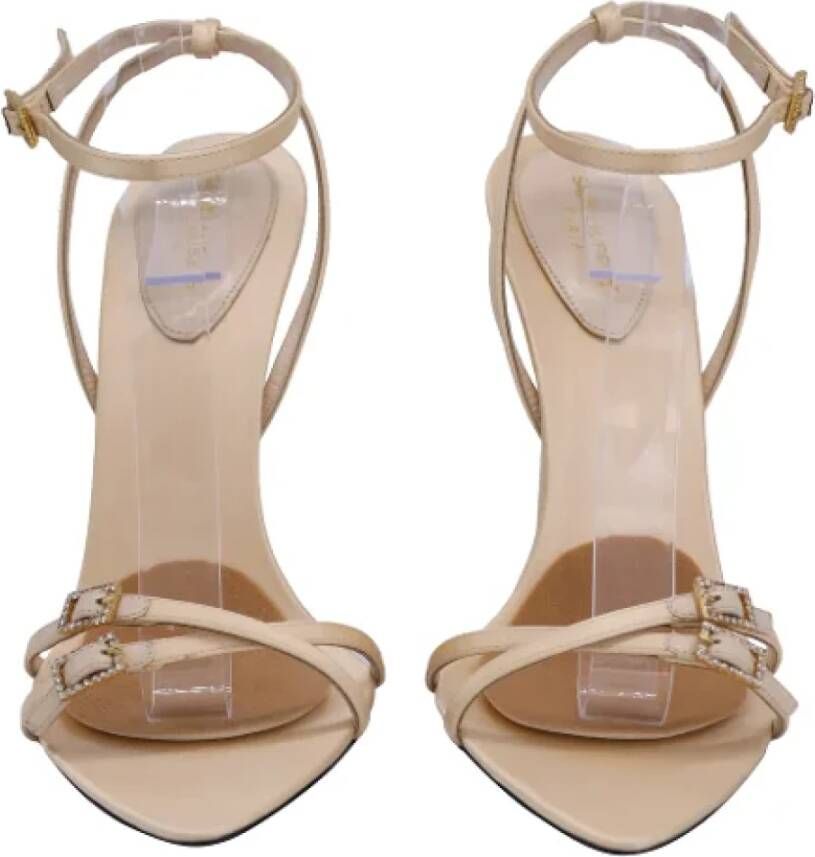 Saint Laurent Canvas heels Beige Dames