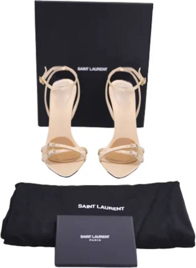 Saint Laurent Canvas heels Beige Dames