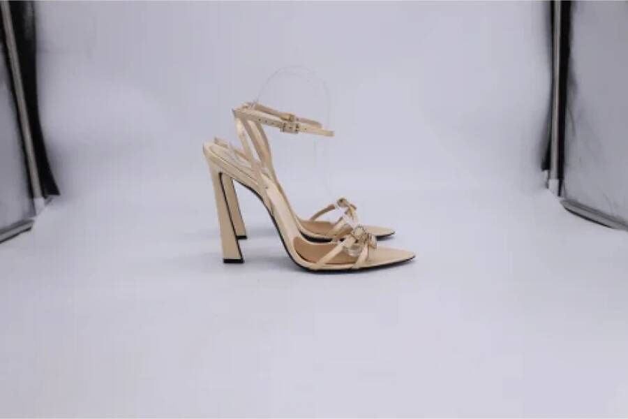 Saint Laurent Canvas heels Beige Dames