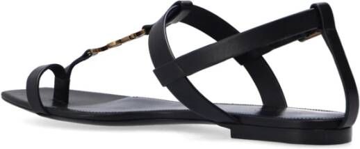 Saint Laurent Cassandra sandalen Black Dames