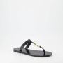 Saint Laurent Cassandre Leren Teenslippers Black Heren - Thumbnail 2