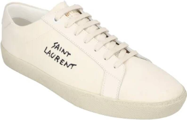 Saint Laurent Cotton sneakers White Heren